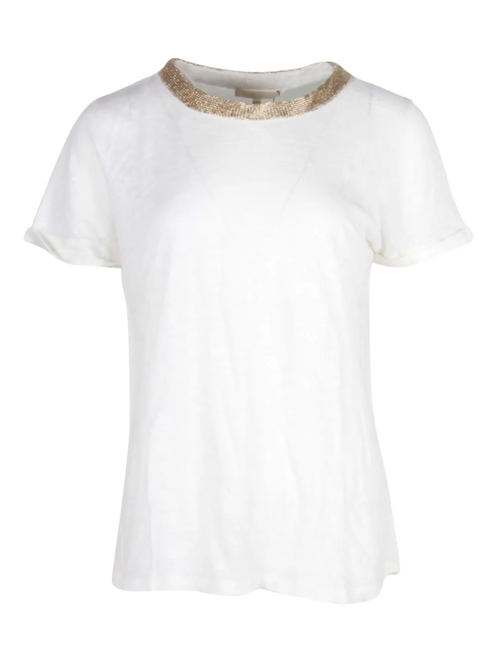Pre-owned Maje Tellor T-shirt In White