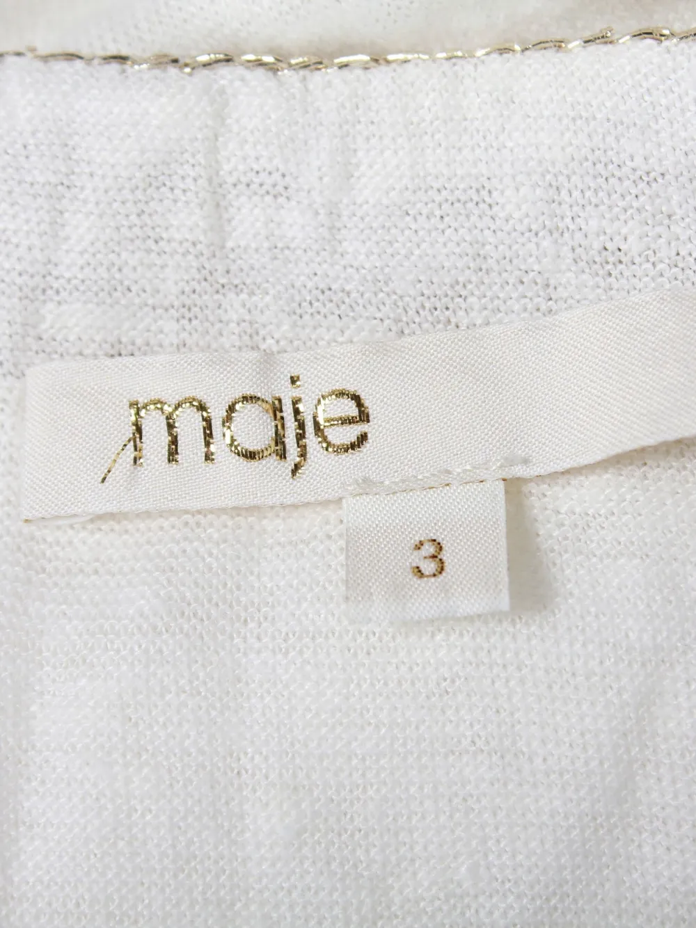 Pre-owned Maje Tellor T-shirt In White