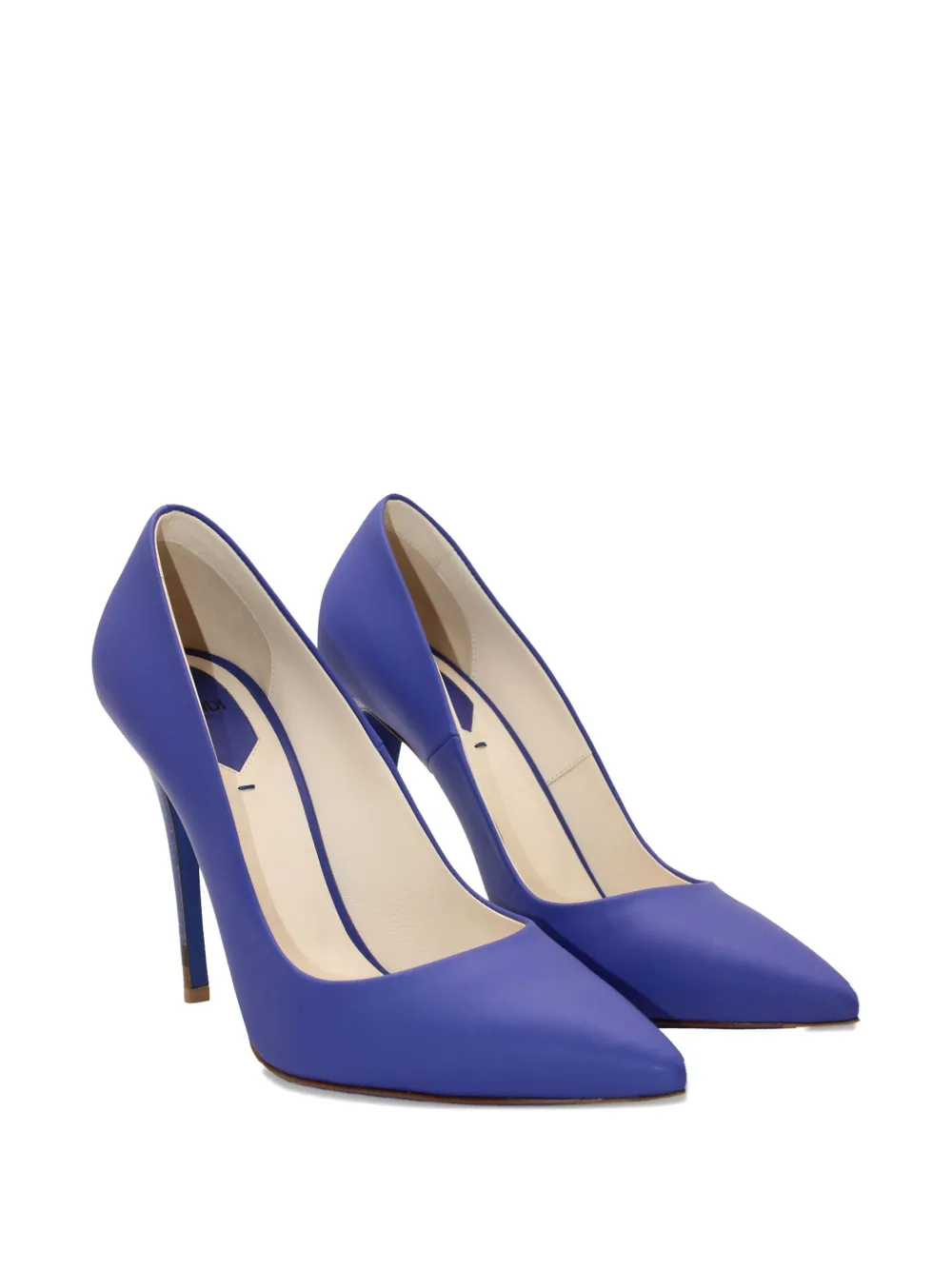 Fendi Pre-Owned suede pointed-toe pumps - Blauw