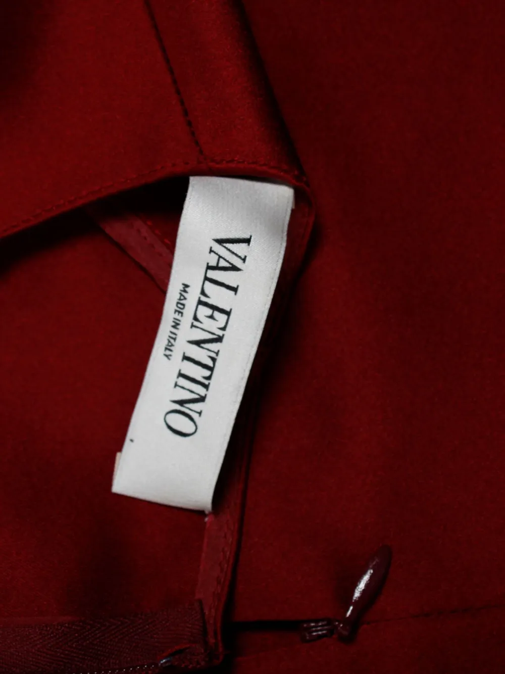 Pre-owned Valentino Short-sleeved Silk Blouse In Red