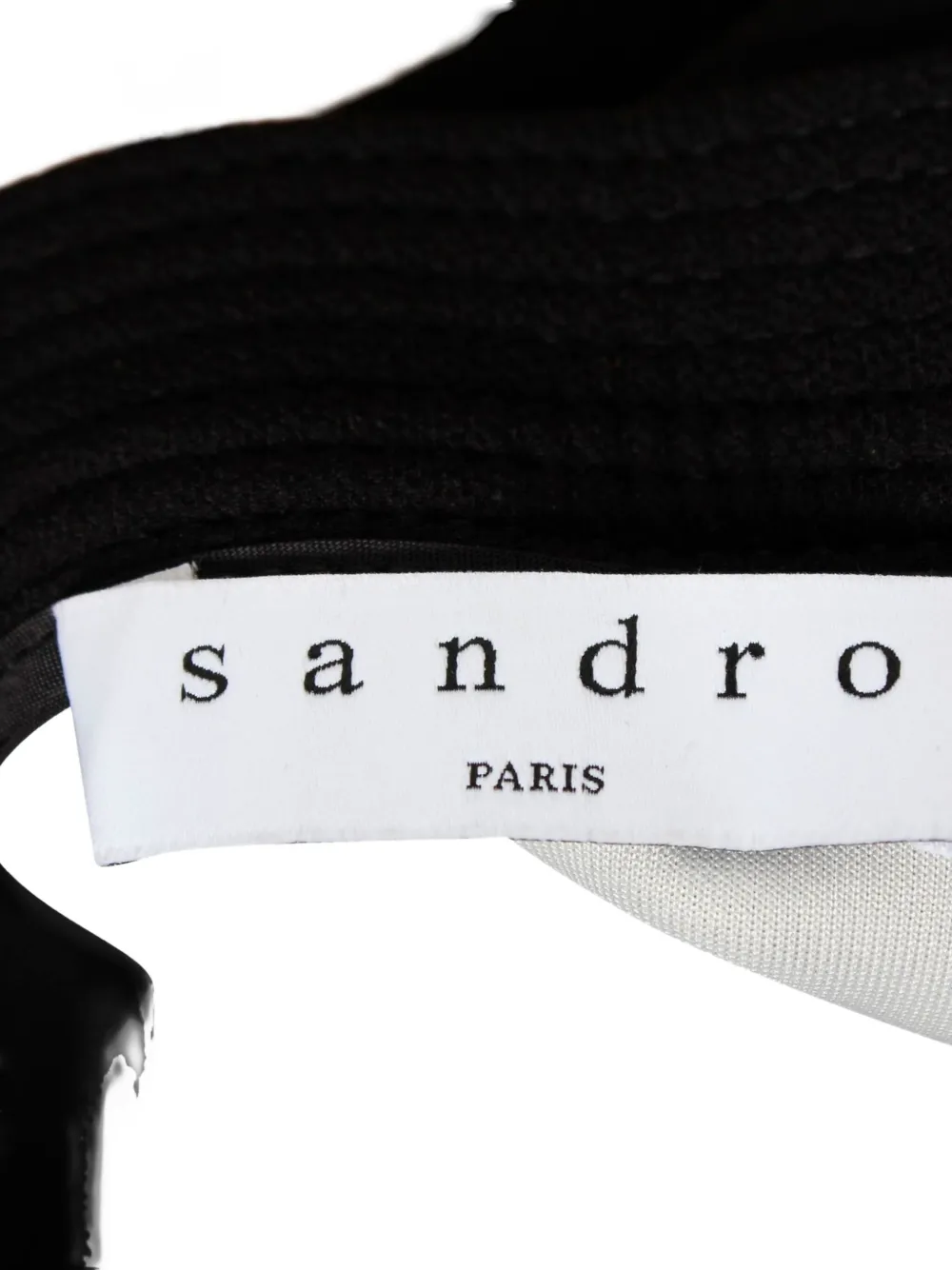 Pre-owned Sandro A-line Mini Skirt In Black