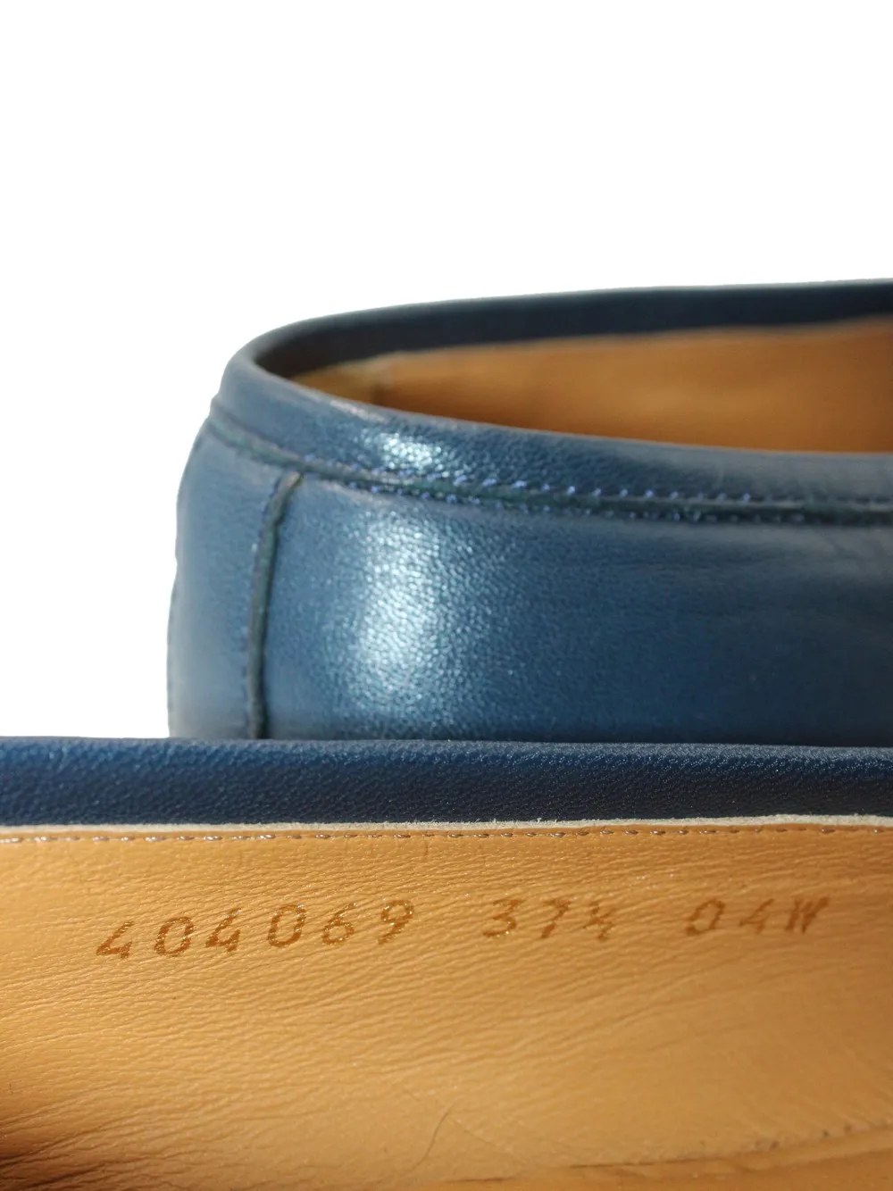 Pre-owned Gucci Horsebit Leather Loafers In Blue
