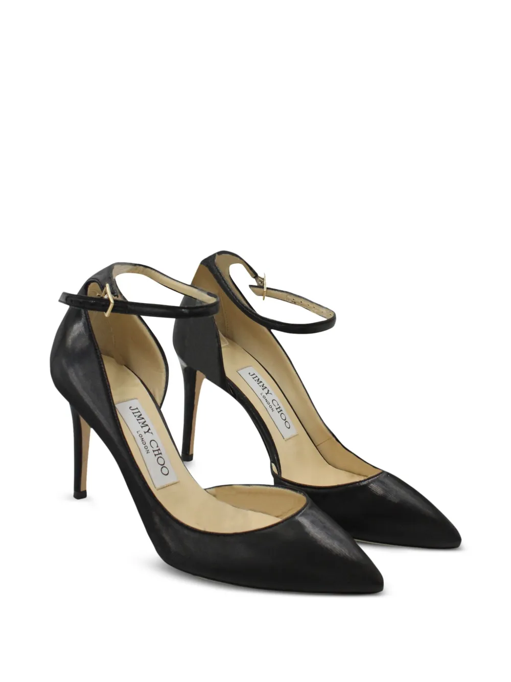 Jimmy Choo Pre-Owned 85mm Lucy pointed-toe ankle-strap pumps | Image 2