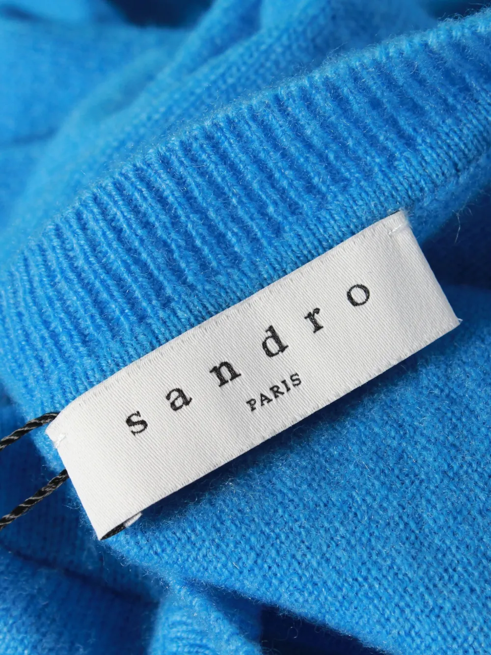 Pre-owned Sandro Flashback Printed Sweater In Blue