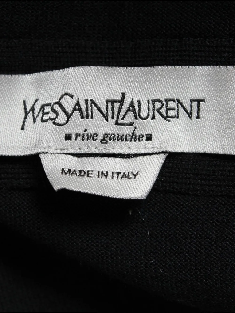 Pre-owned Saint Laurent V-neck Wool Sweater In Black