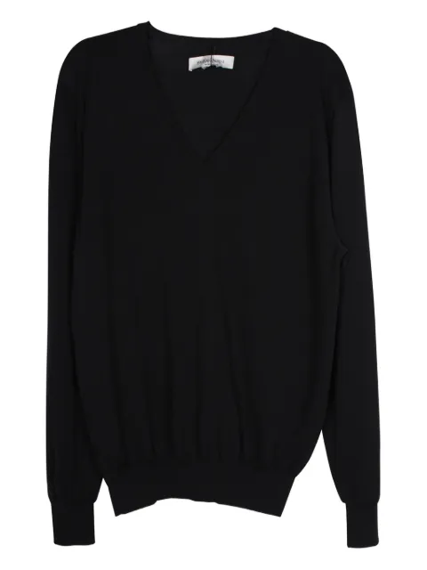 Saint Laurent Pre-Owned V-neck wool sweater