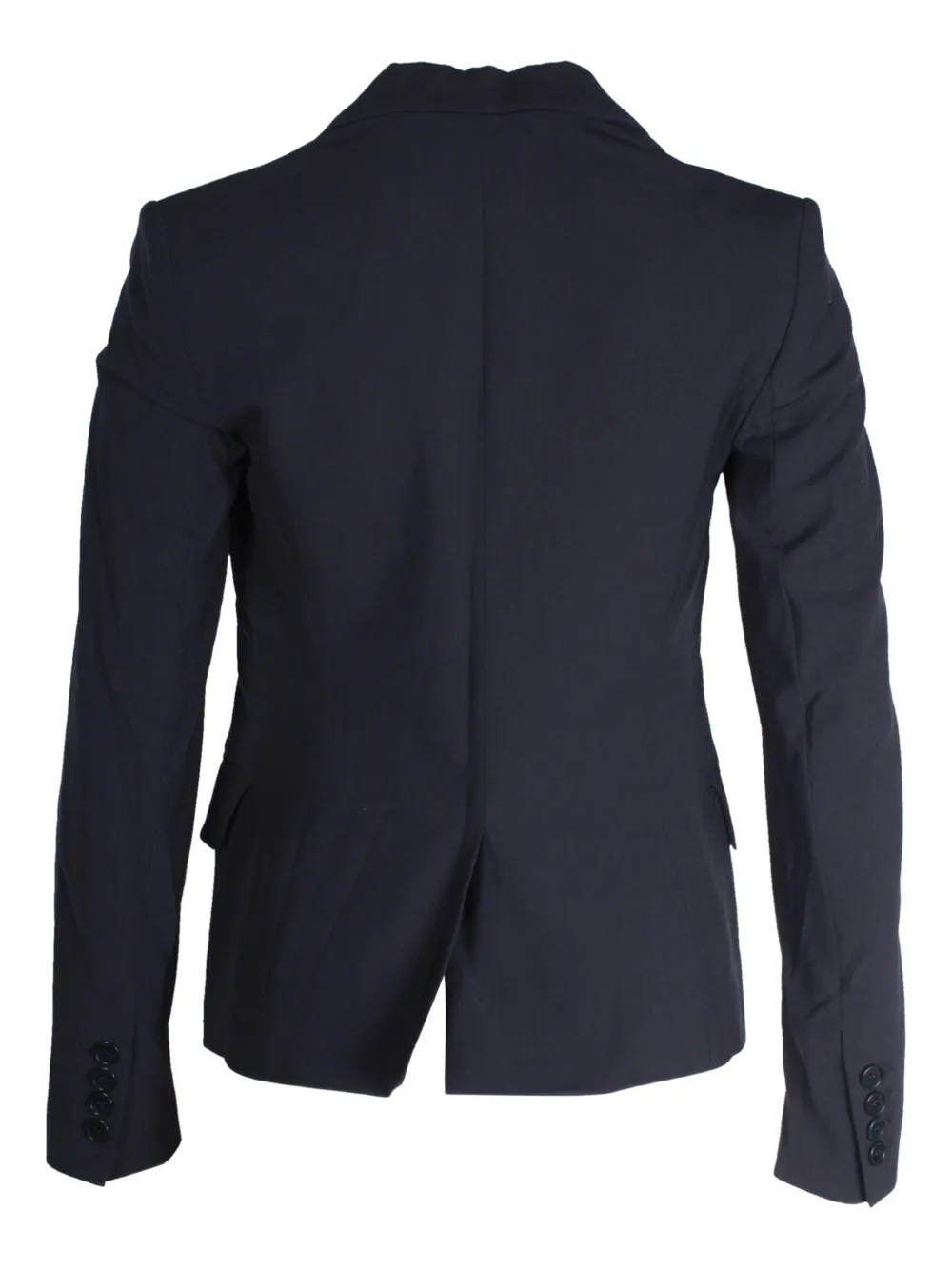 Pre-owned Theory Single-breasted Wool Blazer In Blue