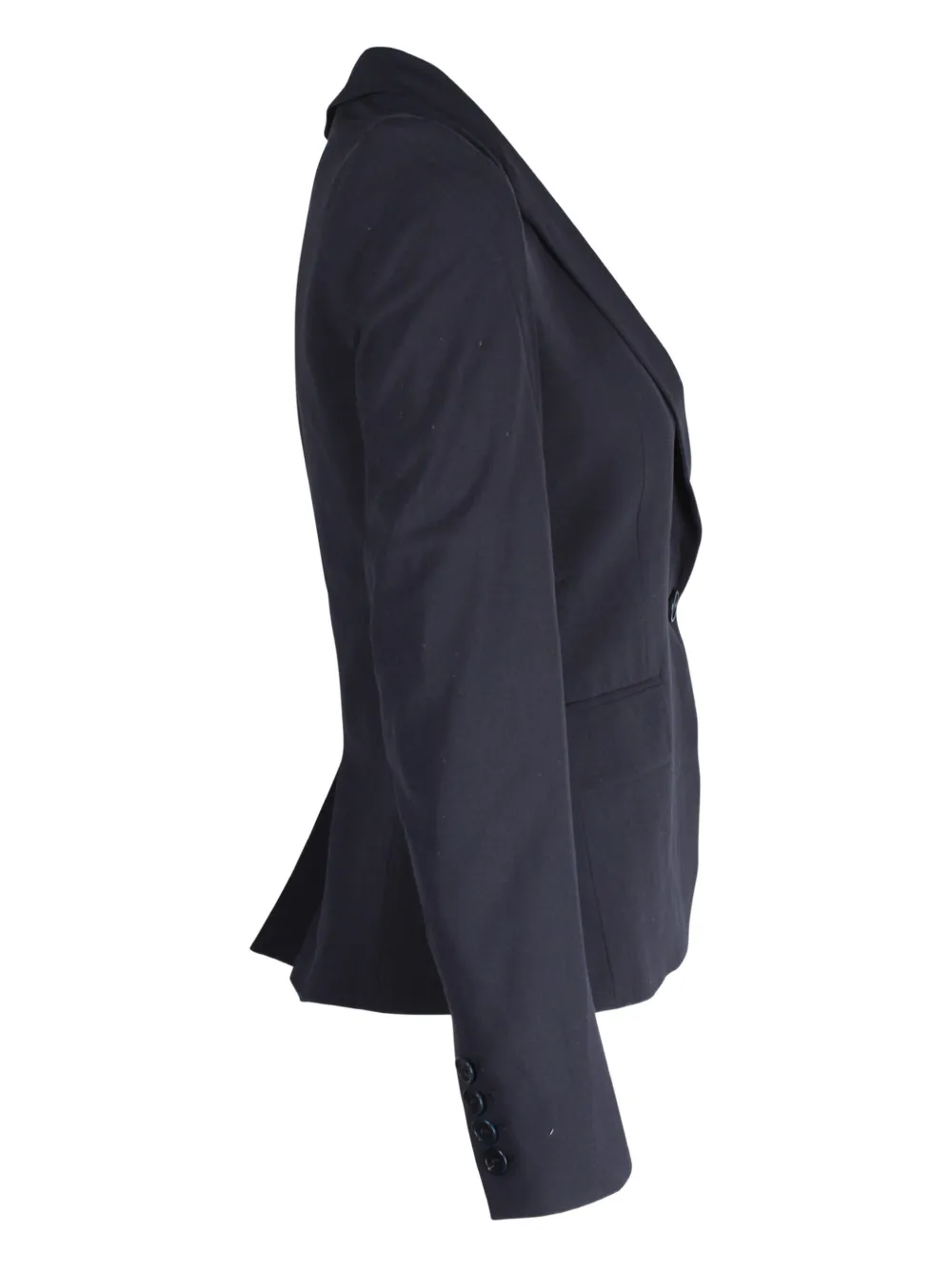 Pre-owned Theory Single-breasted Wool Blazer In Blue