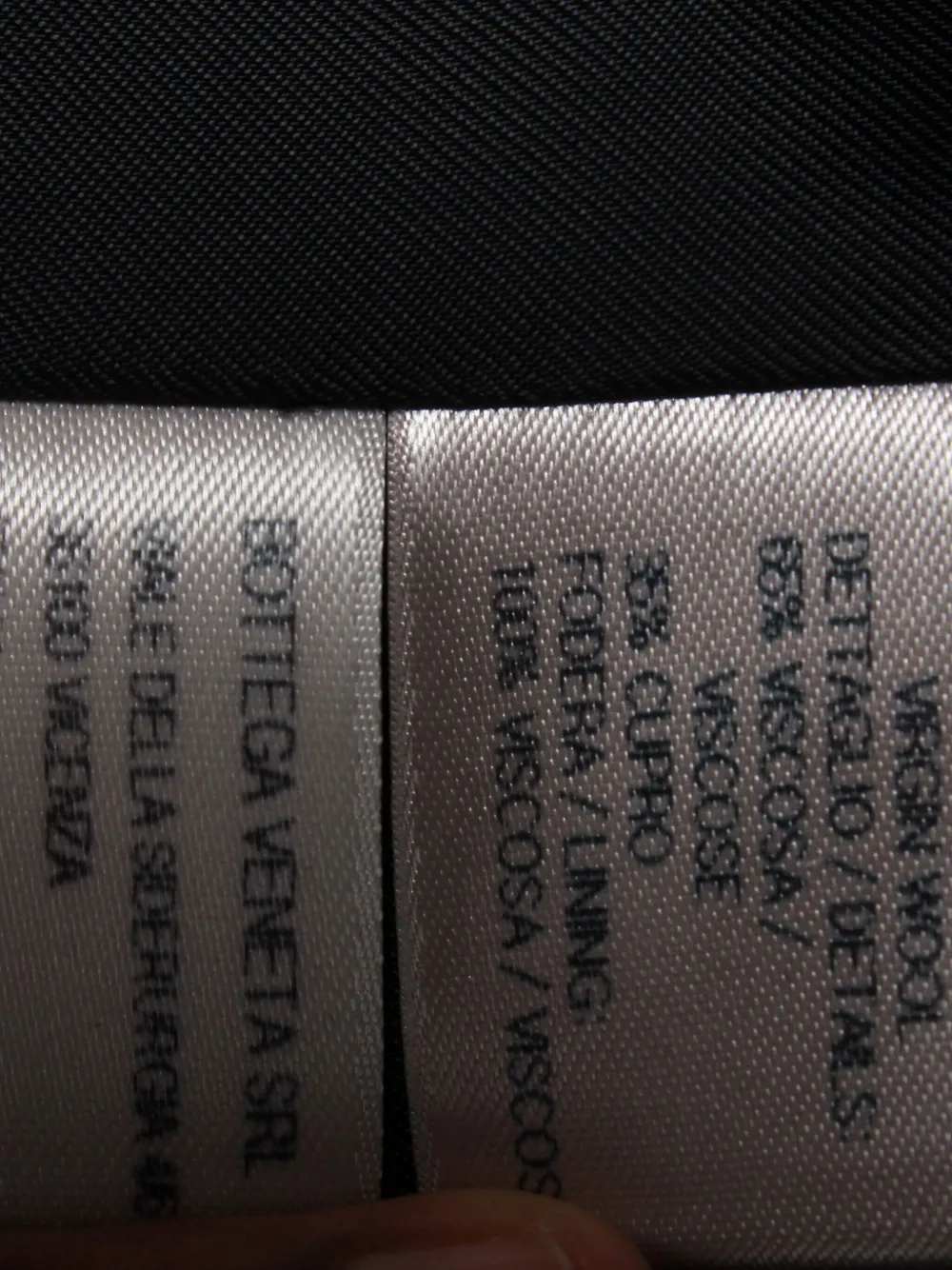 Pre-owned Bottega Veneta Side Stripe Coat In Black