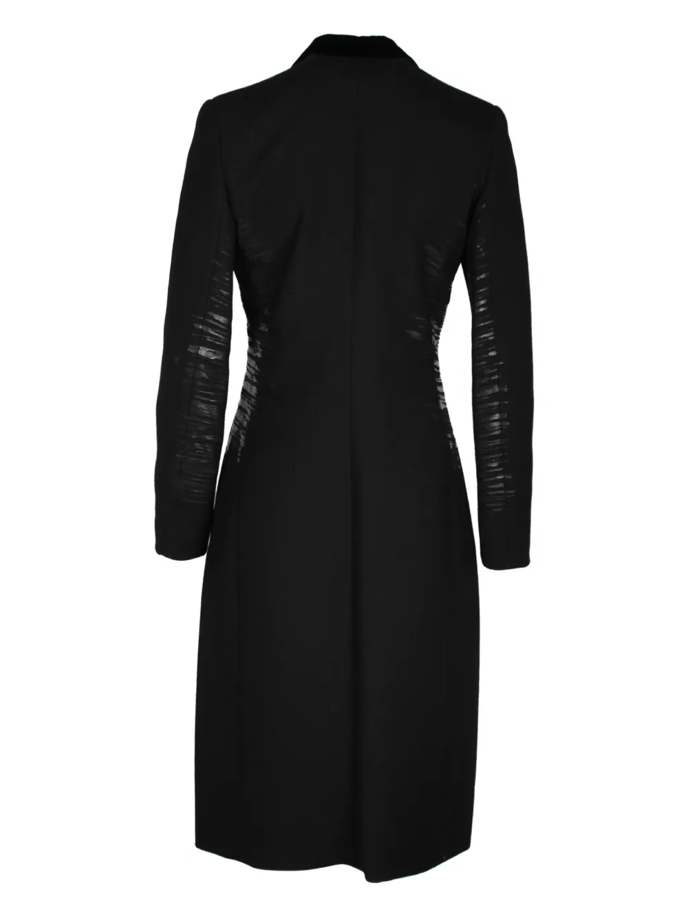 Bottega Veneta Pre-Owned side stripe coat - Zwart