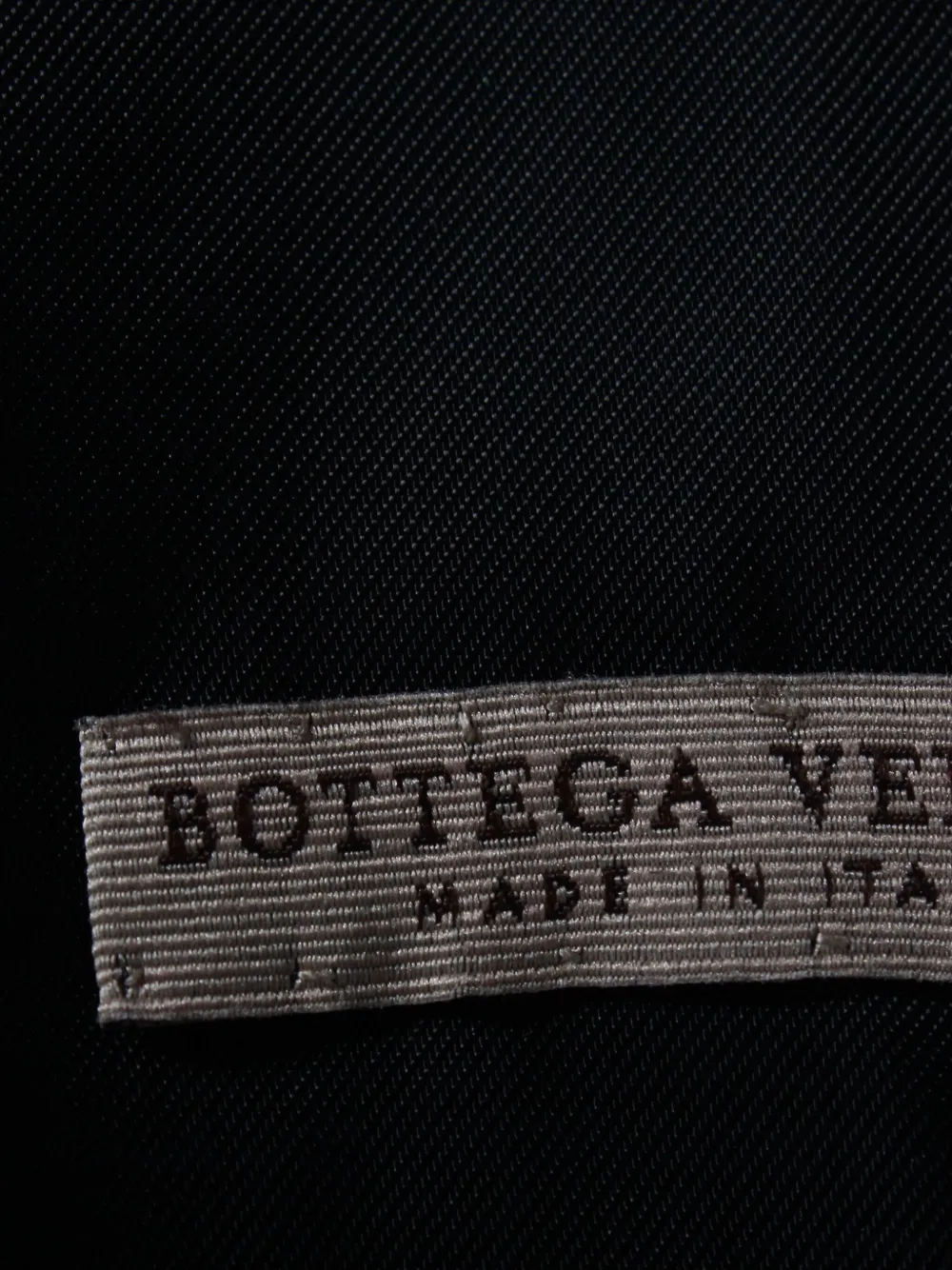 Pre-owned Bottega Veneta Side Stripe Coat In Black