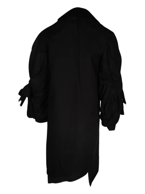 Comme Des Garçons asymmetrical ruffled-sleeve coat