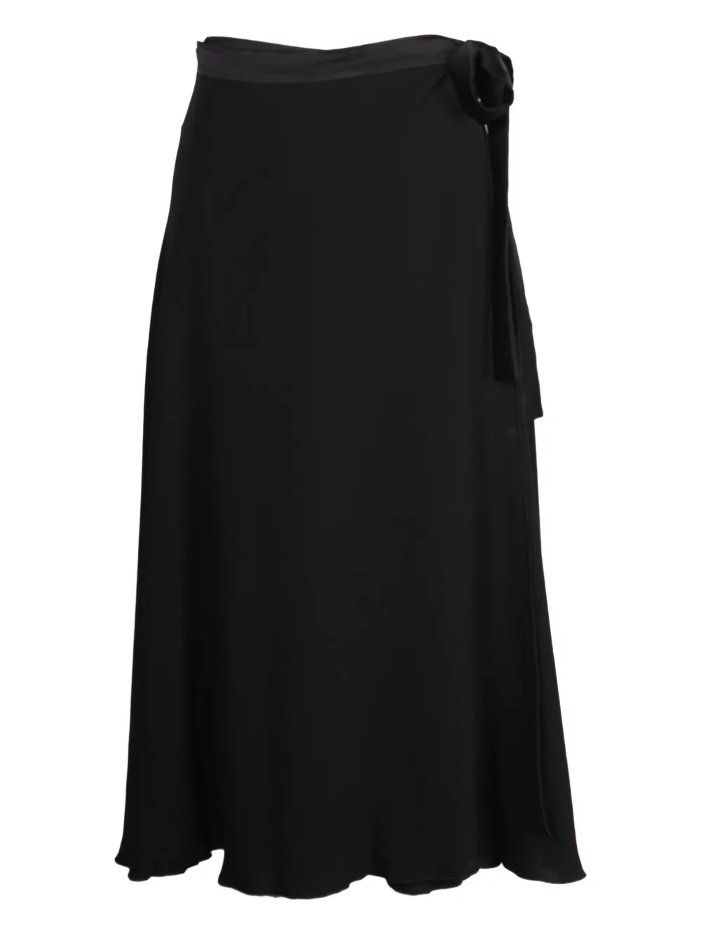 Max Mara wrap midi skirt - Zwart