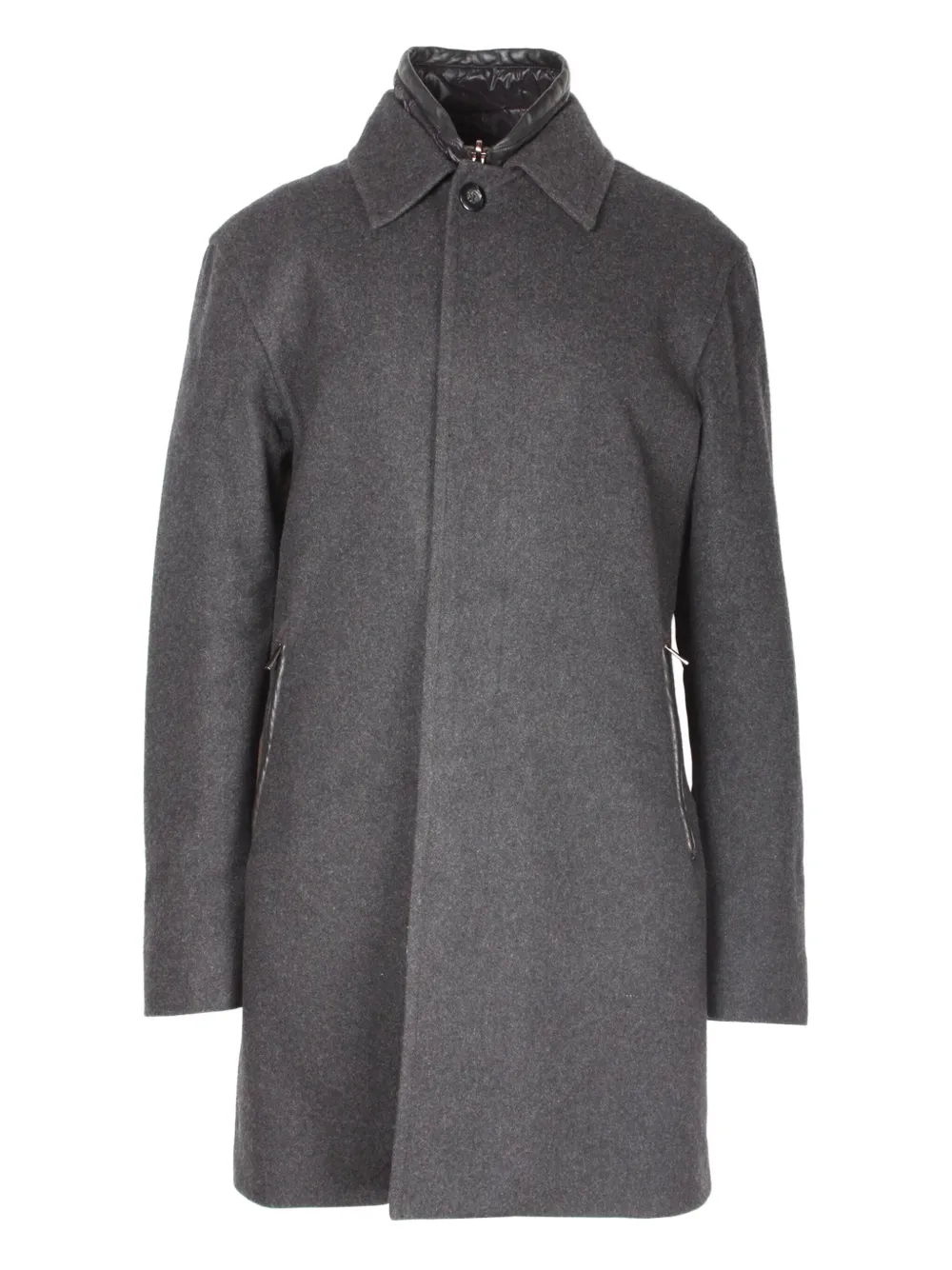 Zegna concealed-zip Thermore coat | noir | Image 1
