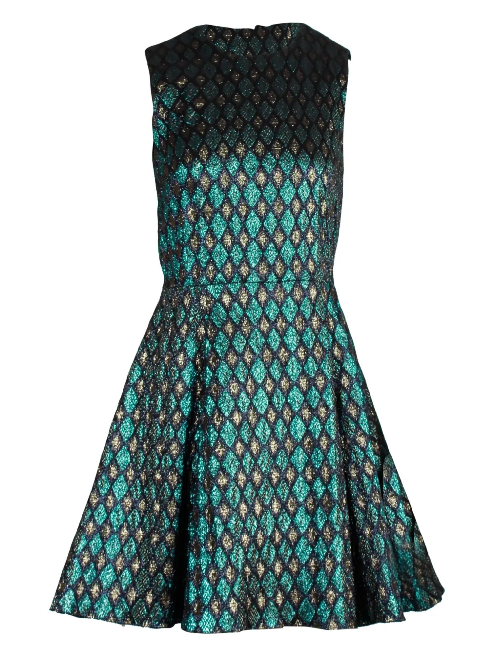 Dolce & Gabbana Pre-Owned geometric-pattern sleeveless dress | Green | Image 1