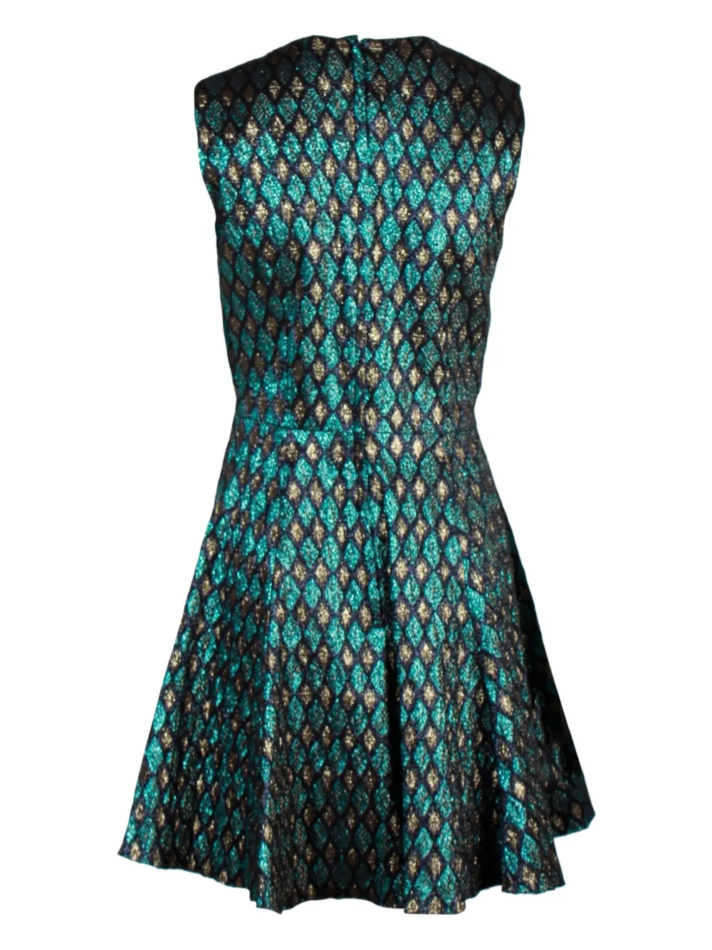 Dolce & Gabbana Pre-Owned geometric-pattern sleeveless dress - Groen