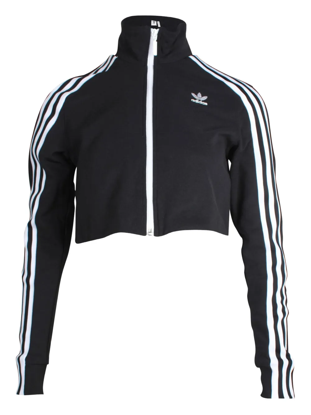 adidas three-stripes zip-up jacket | Black | Image 1