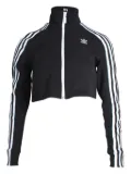 adidas three-stripes zip-up jacket - Black