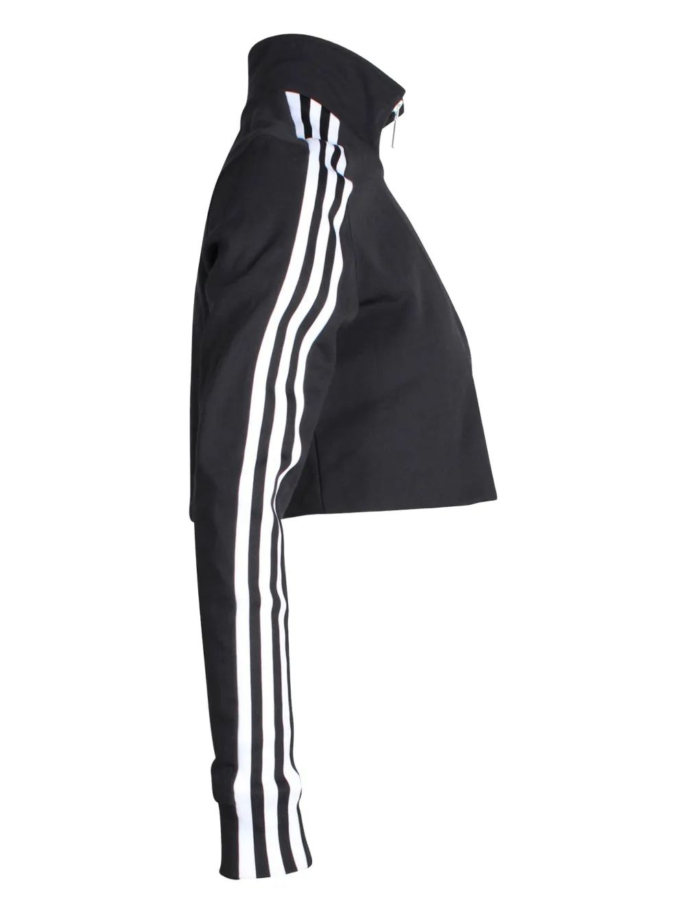 Pre-owned Adidas Originals Three-stripes Zip-up Jacket In Black