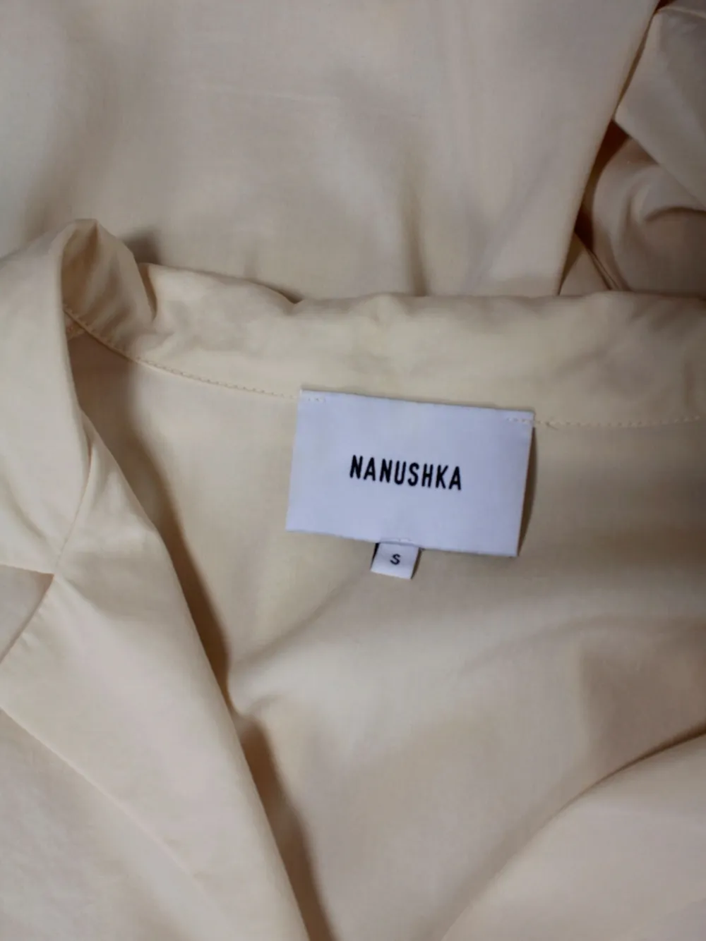 Pre-owned Nanushka Tie-front Jumpsuit In White