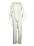Nanushka tie-front jumpsuit - White