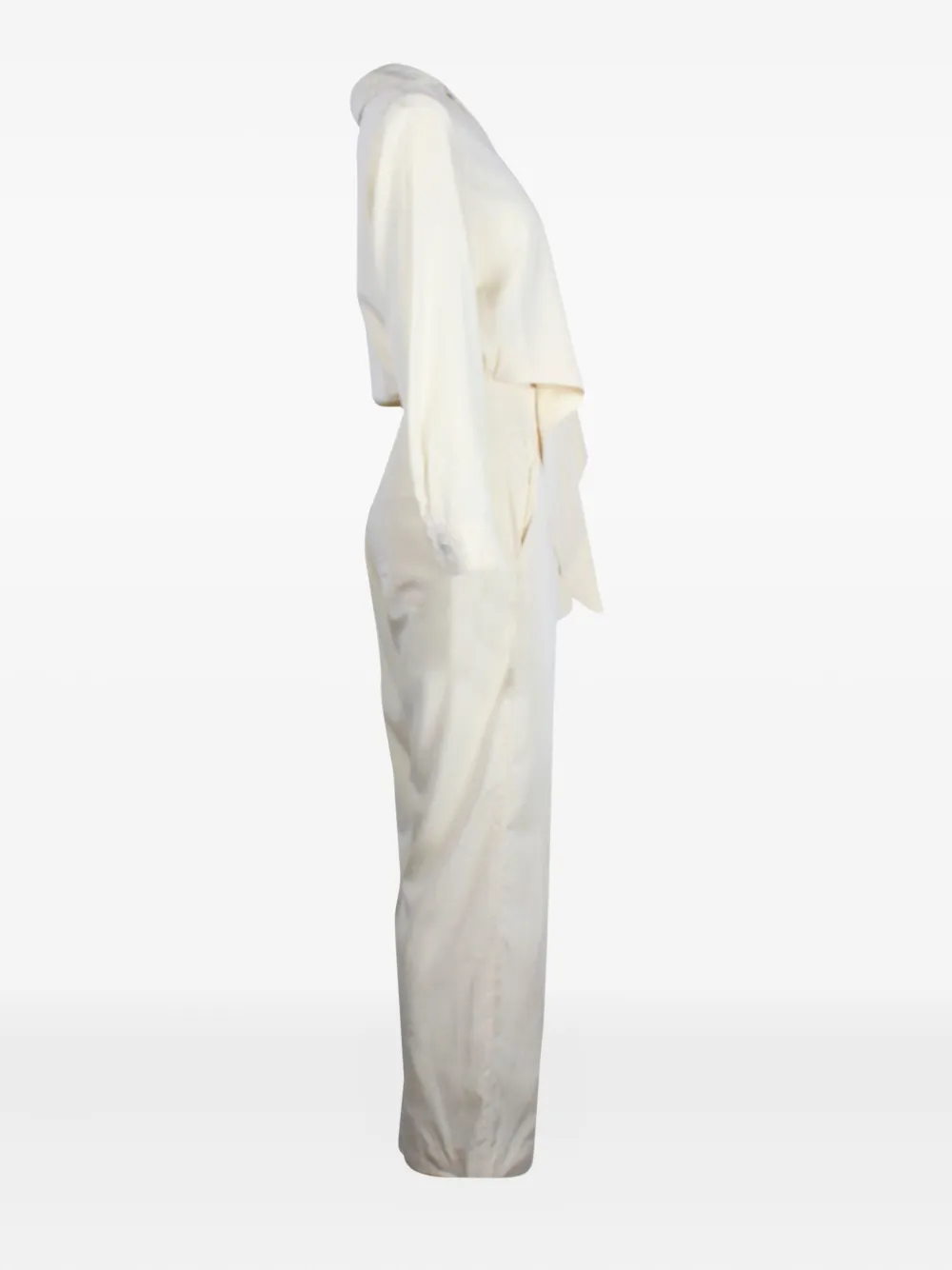 Nanushka tie-front jumpsuit - Wit