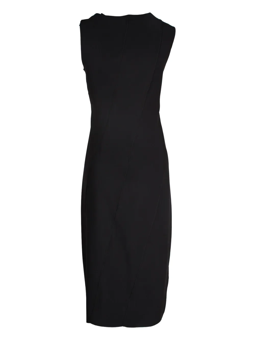 Theory bias-seam midi dress - Zwart