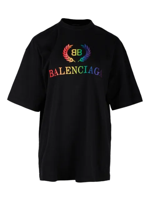 Balenciaga Pre-Owned Rainbow logo T-shirt