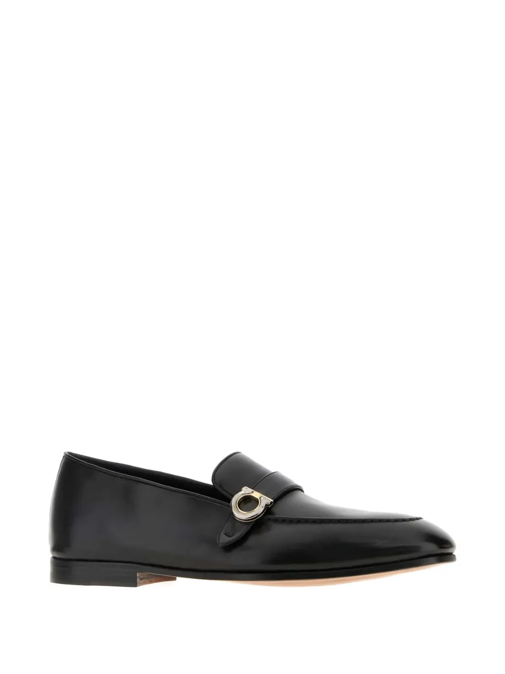 Ferragamo gancini-detail loafers Black