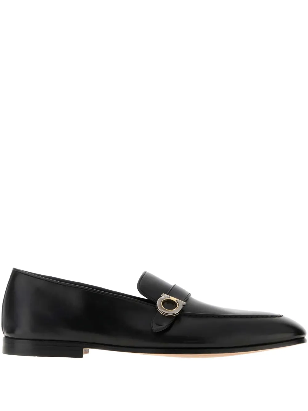 Ferragamo gancini-detail loafers Black