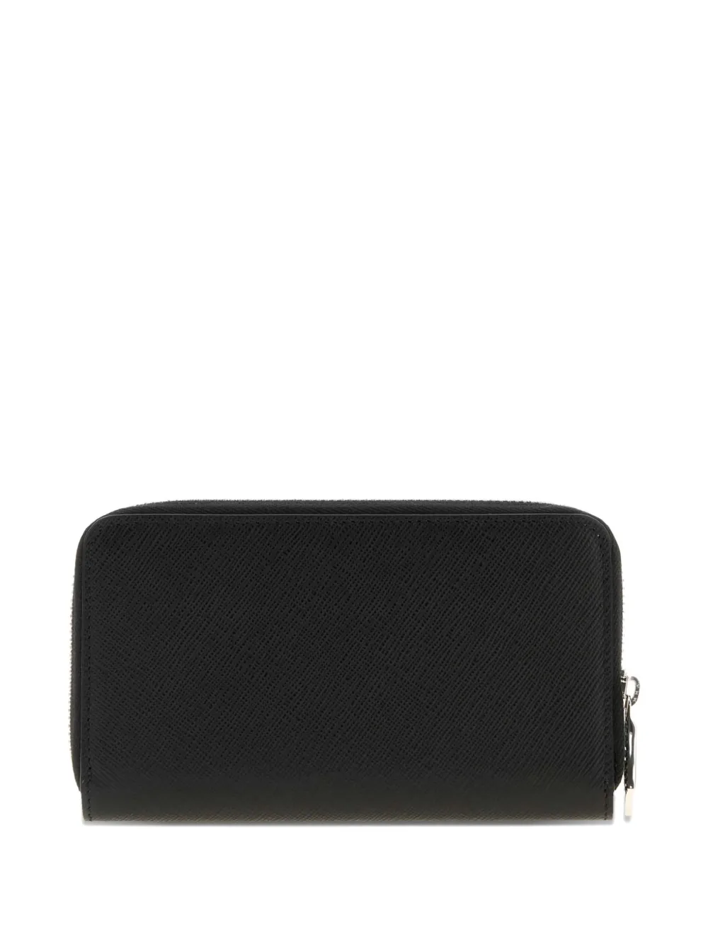 Montblanc Zip-around Leather Wallet In Black