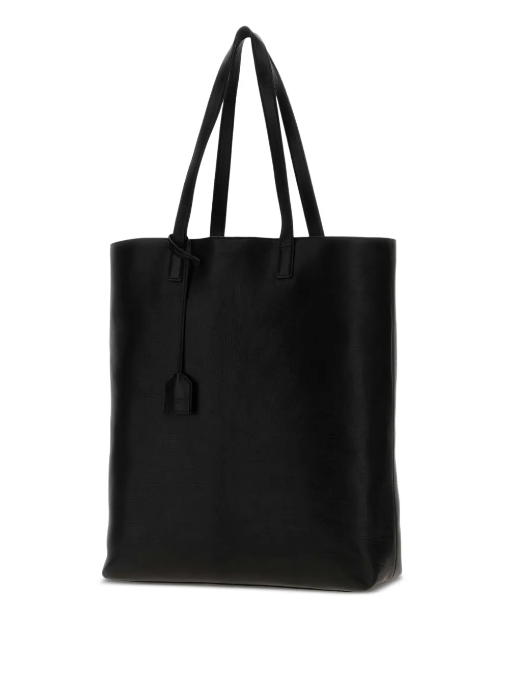  Saint Laurent Leather Tote Bag - Black 