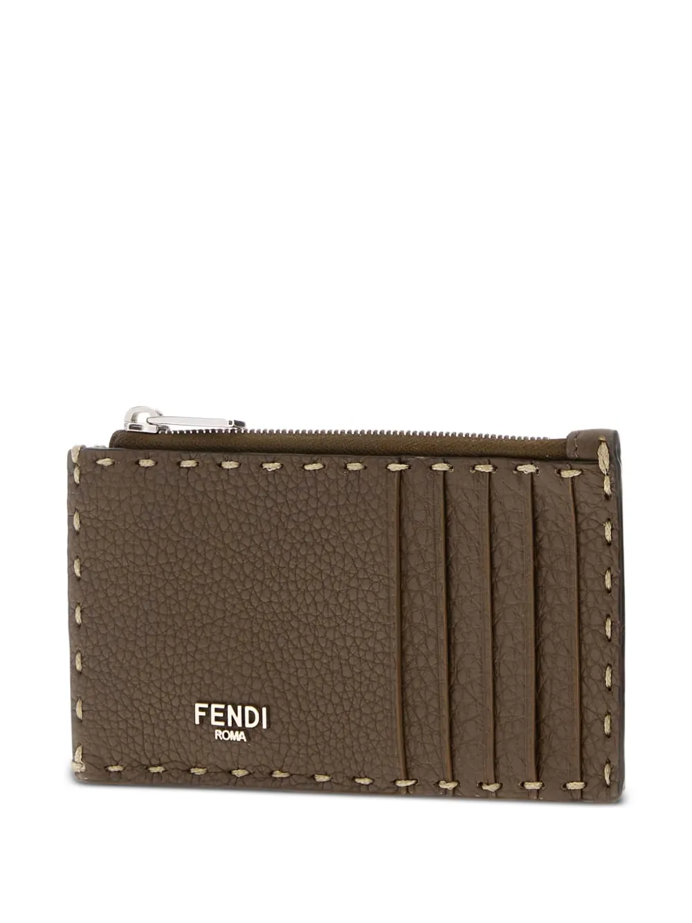 FENDI Pasjeshouder met logoplakkaat Bruin