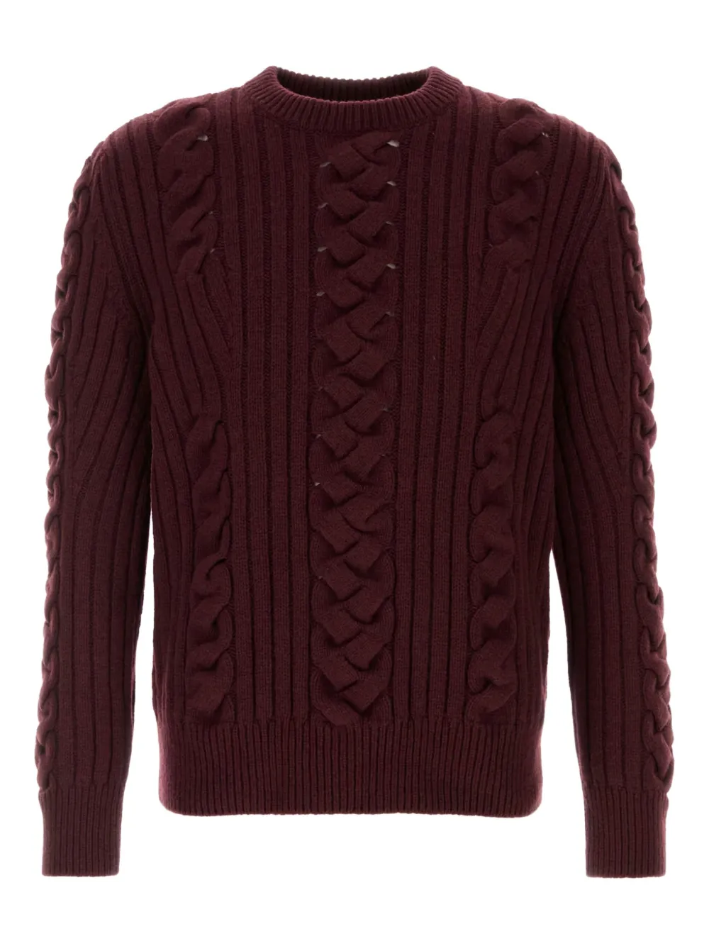 Alexander McQueen pull en maille torsadée | rouge | Image 1