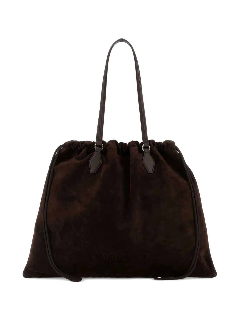 Jimmy Choo drawstring suede tote bag | Brown | Image 1