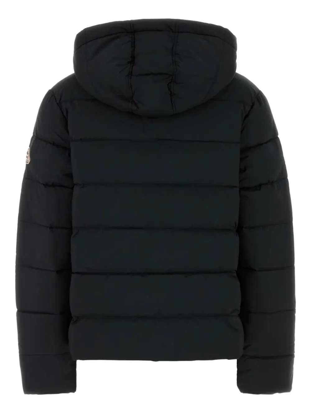 Pyrenex Hooded Long Sleeve Quilted Down Jacket In Black