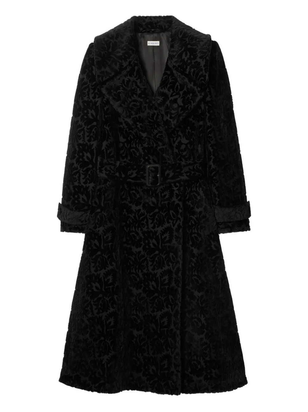 Burberry Vine single-breasted coat - Black