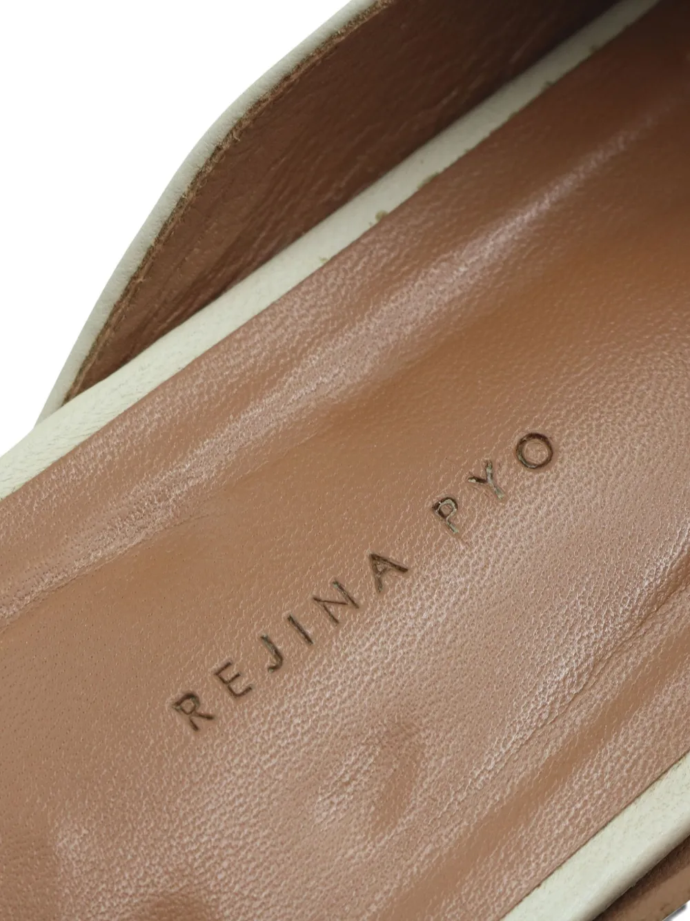 Pre-owned Rejina Pyo George Mules In Neutral