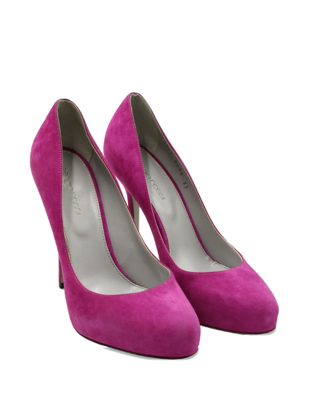 Sergio Rossi Vintage suede heeled pumps - Roze