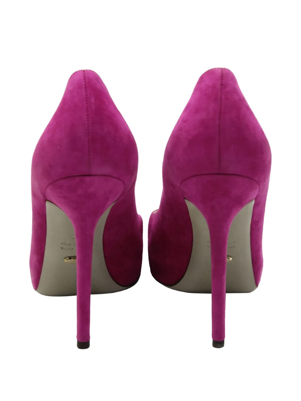 Pre-owned Sergio Rossi Vintage Suede Heeled Pumps In Pink