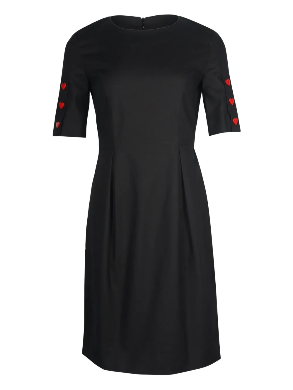 Love Moschino heart-detail pleated dress | Black | Image 1