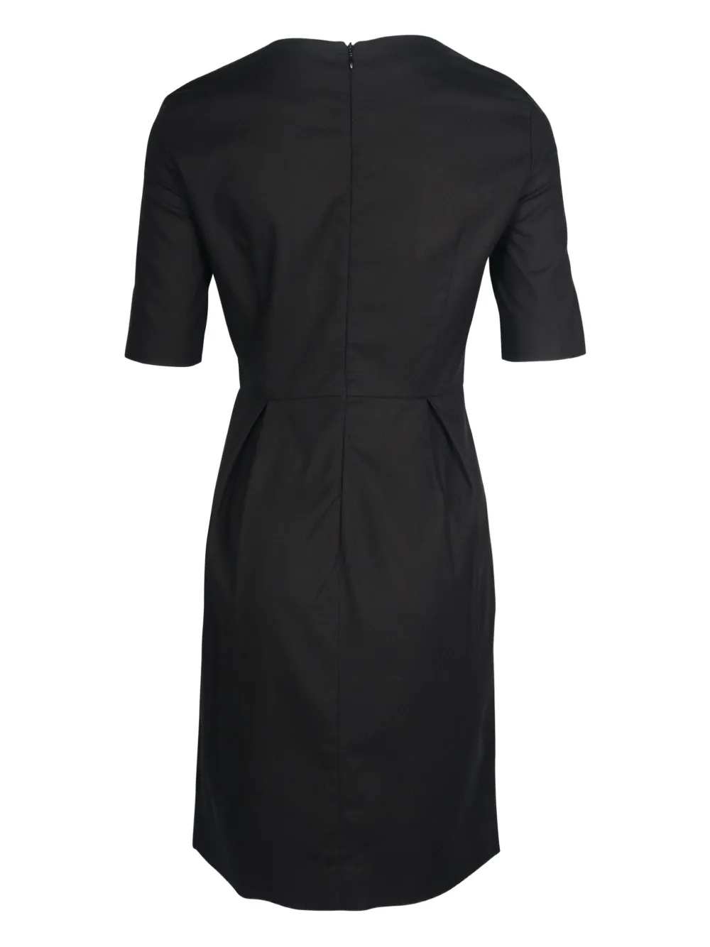 Love Moschino heart-detail pleated dress - Zwart
