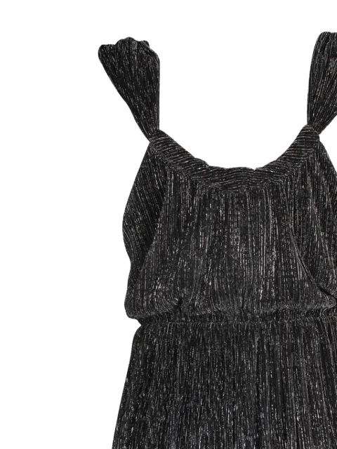 Maje pleated V-neck playsuit 