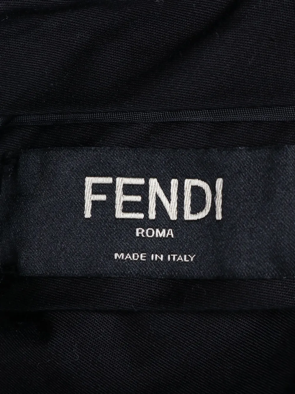 Pre-owned Fendi Logo-patch Shorts In Black