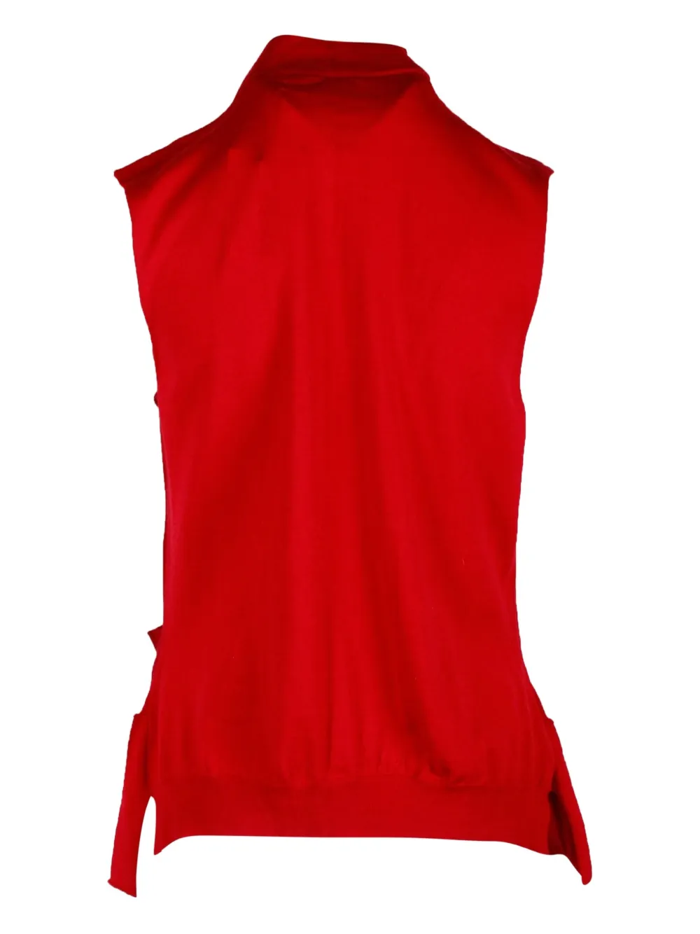 Pre-owned Marni Mock-neck Buttoned Vest In Red