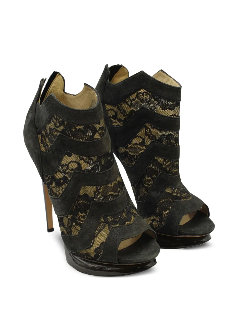 Nicholas Kirkwood lace-panel platform boots | Image 2