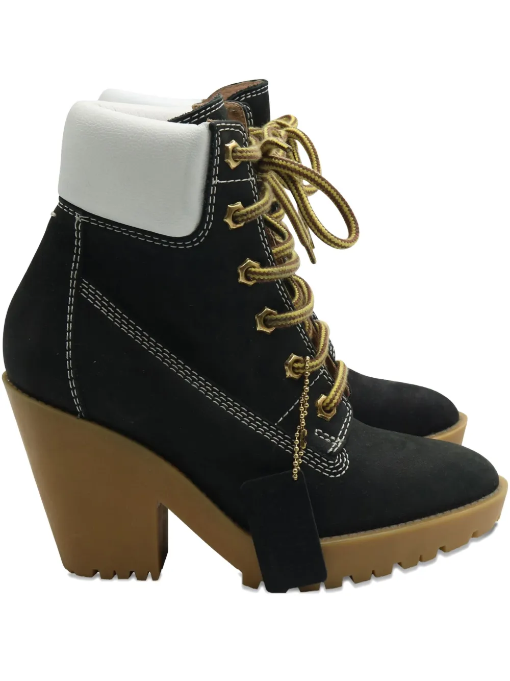 Pre-owned Maison Margiela Leather Lace-up Boots In Black
