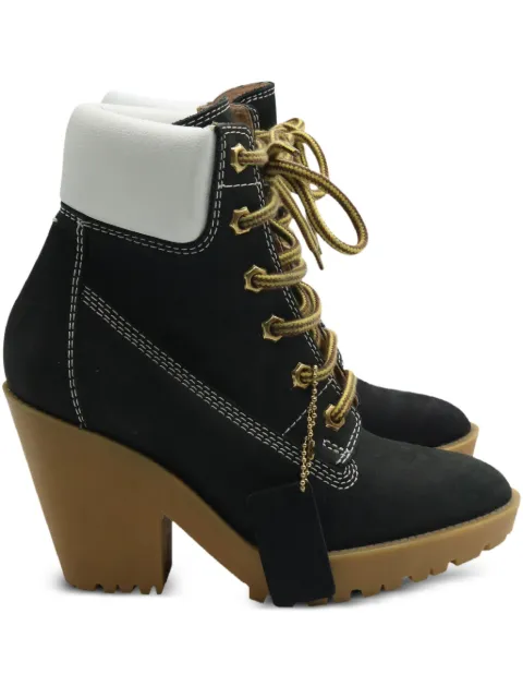 Maison Margiela leather lace-up boots