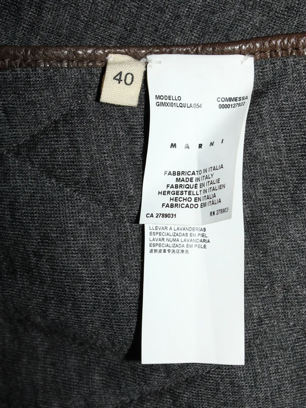 Pre-owned Marni Diamond-quilted Leather Jacket In Brown