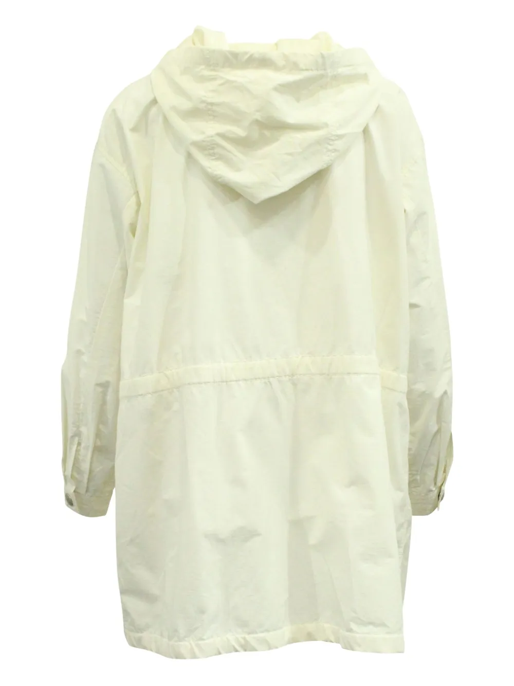 Pre-owned Zadig & Voltaire Hooded Snap-fastening Jacket In Neutral